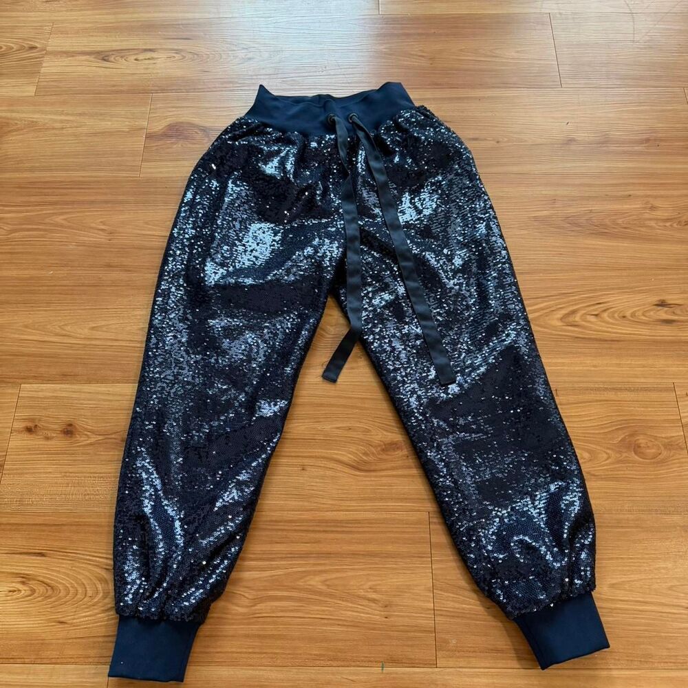Cinq-a-sept Women's Black and Navy Joggers-tracksuits